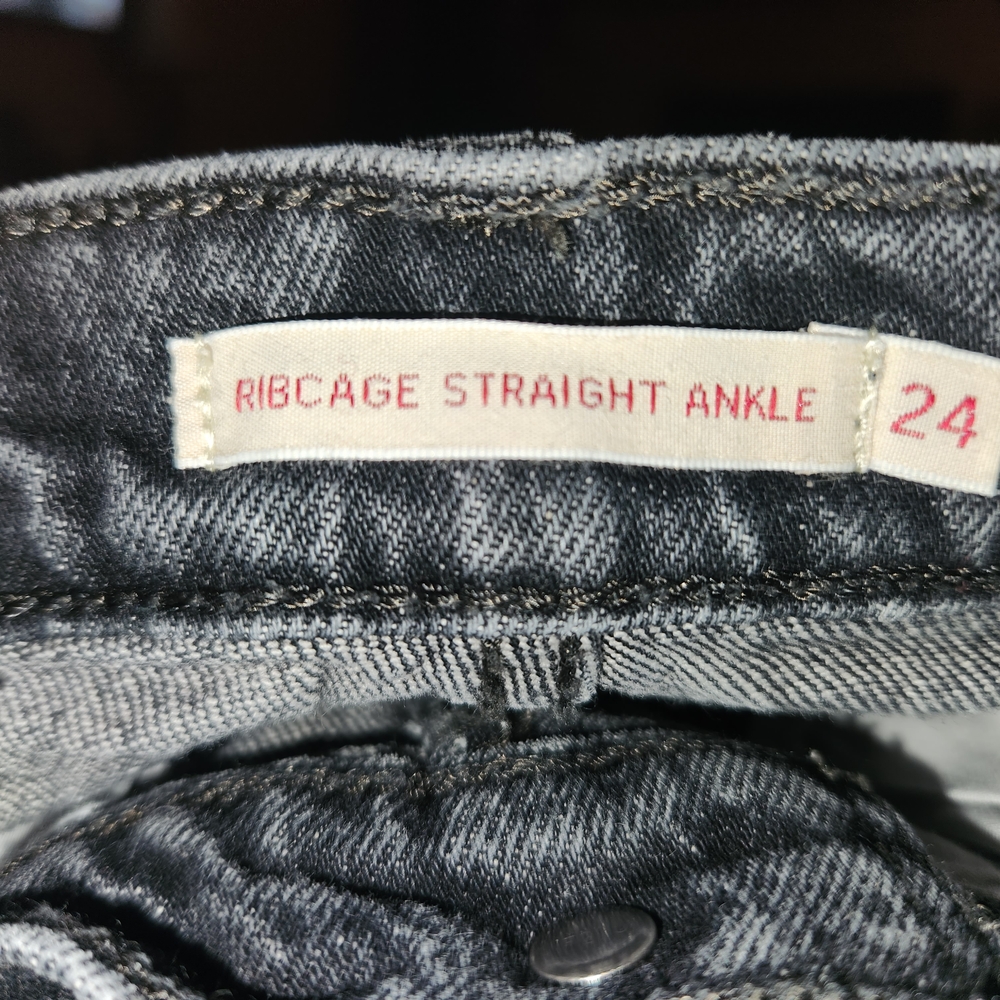 Levi's Premium Ribcage Straight Ankle 24x29 - Picture 4 of 5